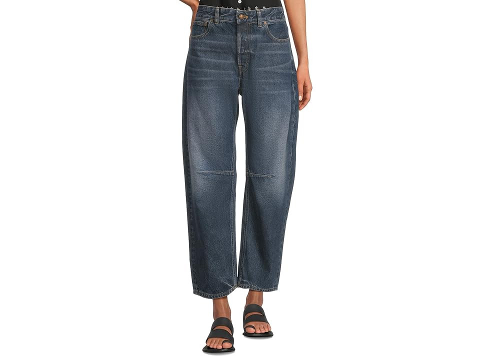 Madewell Darted Barrel Leg Jeans in Danver Wash Women's Jeans Danver Wash : 29 26.5, Cotton/Denim | Zappos