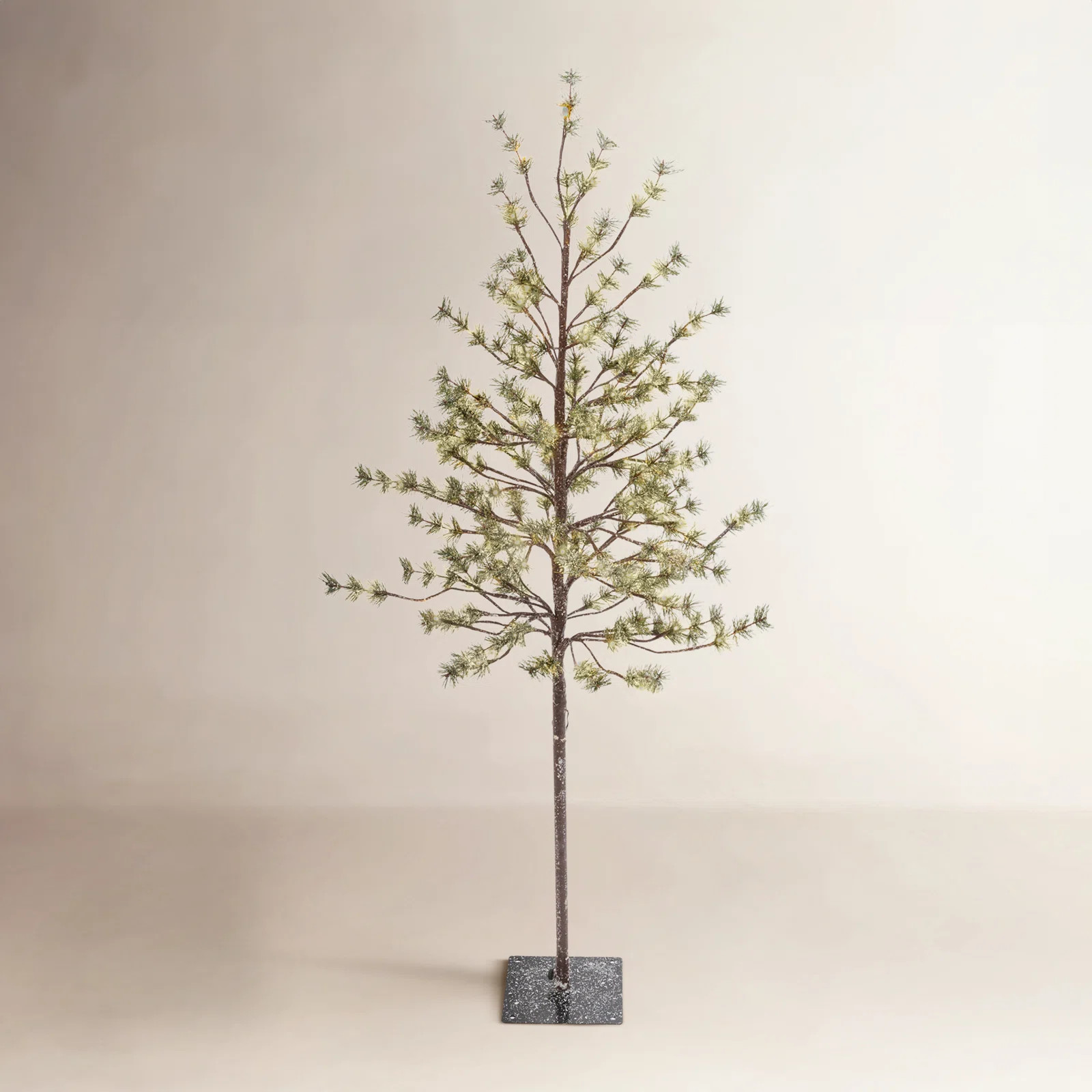 5-Foot Tall Electric Icy Pine Tree With 96 Warm White Led LightsRated 4.4 out of 5 stars.4.48 Rev... | Joss & Main