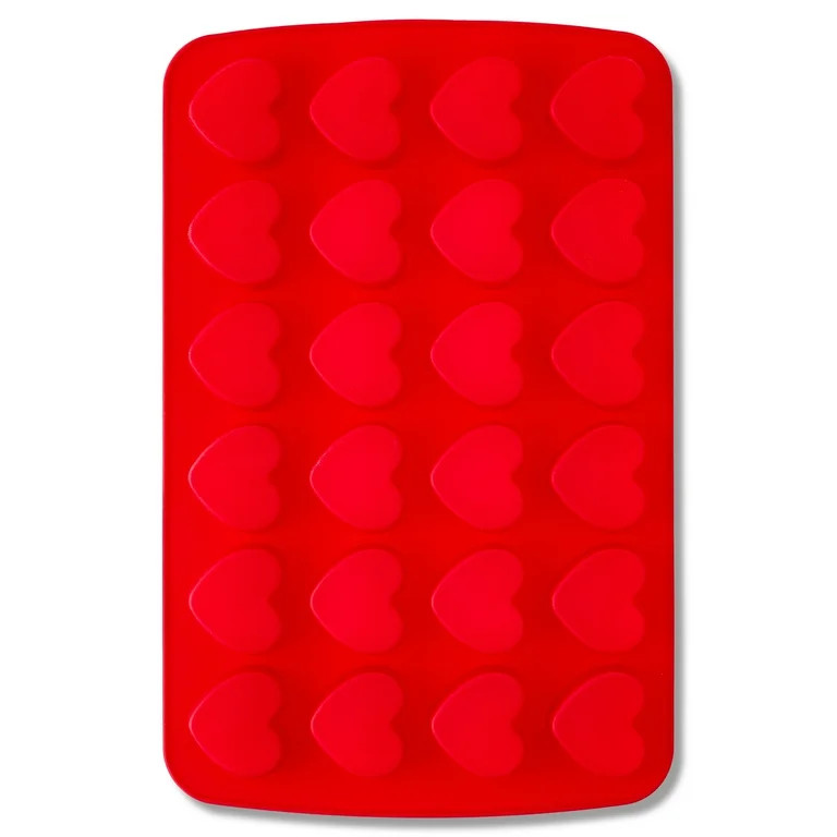 24-Cavity Silicone Heart Mold, Valentine's Day by Way To Celebrate | Walmart (US)