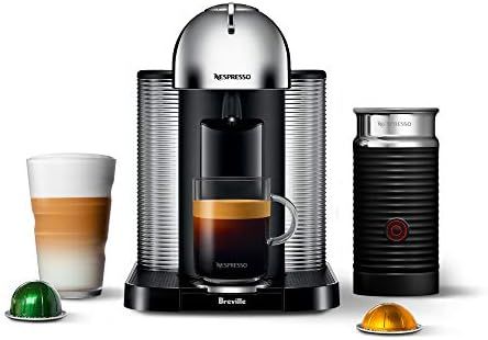 Nespresso Vertuo Coffee and Espresso Machine by Breville with Aeroccino Milk Frother- Chrome - BN... | Amazon (CA)