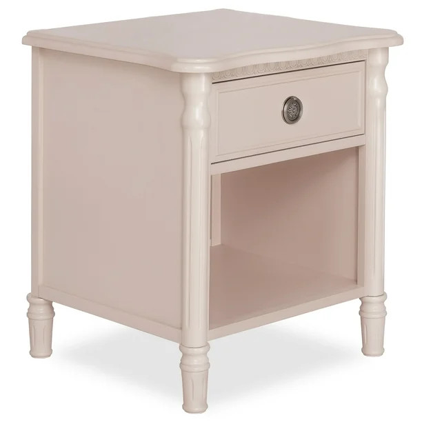 Evolur Julienne Night Stand, Pink Satin - Walmart.com | Walmart (US)