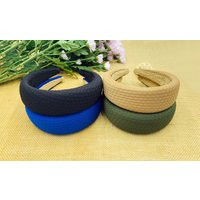 Black Knitted Padded Headband, Bohemian Vintage Style Headband, Matator Headband, Aliceband, Headban | Etsy (US)