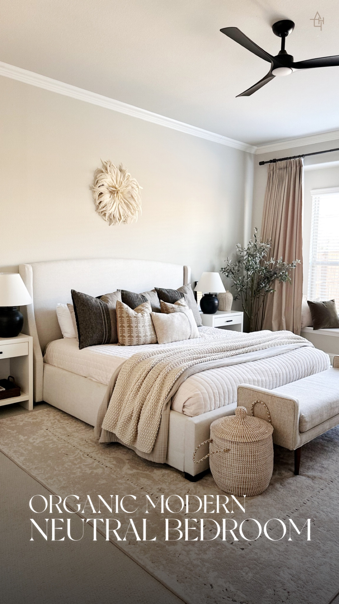 Organic modern earthy bedroom 

#LTKSpringSale #LTKhome #LTKSeasonal