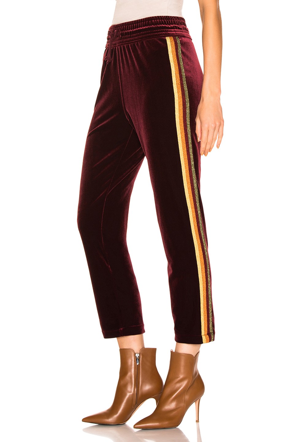 MOTHER Lounger Ankle in Carpet Matches The Drapes Burgundy | FWRD 