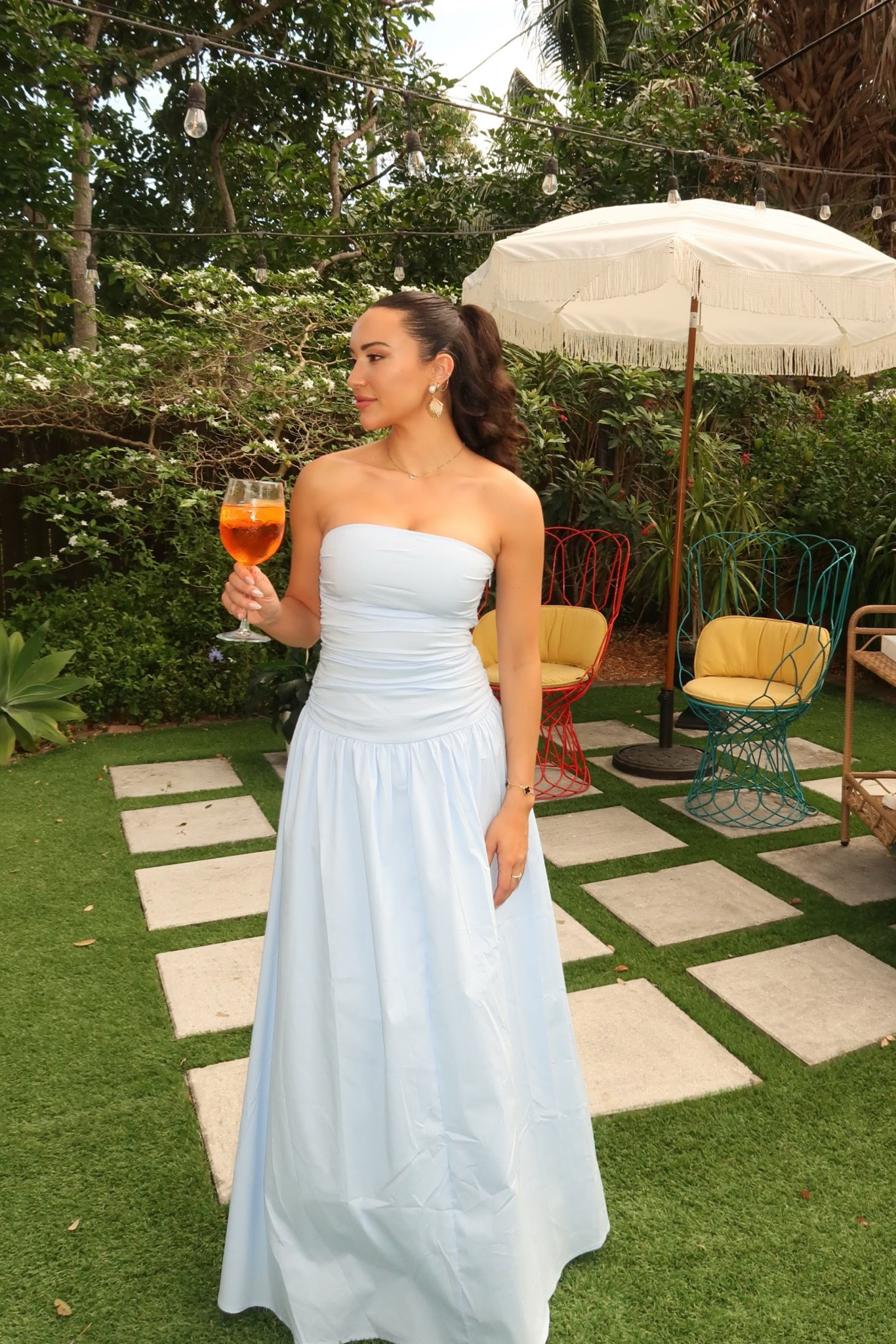 The perfect drop waist spring dress! Wearing a size XS here 🤍

#LTKWedding #LTKStyleTip #LTKParties