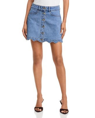 Scallop Mini Skirt - Exclusive | Bloomingdale's (US)