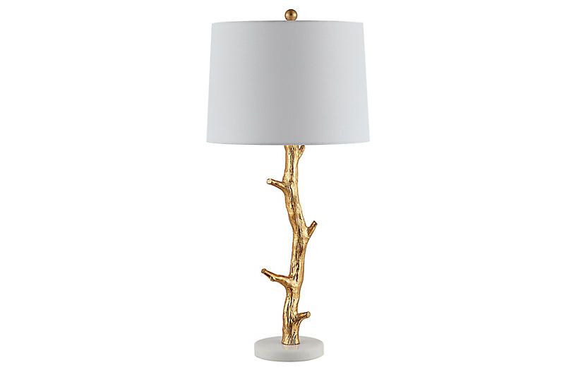 Gianna Tree Branch Table Lamp, Gold Leaf | One Kings Lane