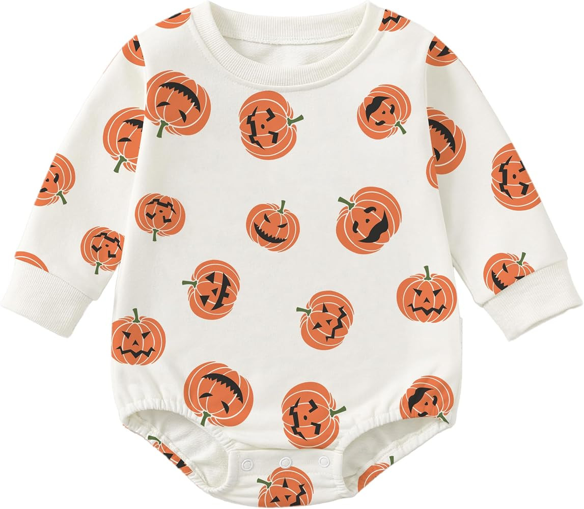 Jimonda Baby Boy Girls Romper Newborn Infant Long Sleeve Sweatshirt Onesie Coming Home Outfit Neu... | Amazon (US)