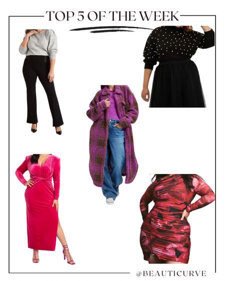 Holiday looks, fall, plus, curve, style, purple, plaid, 50% off, flare leg, Good American, pearls, black sweater ELOQUII, party dresses curvy plus, red, black accents, outerwear

#LTKHoliday #LTKcurves #LTKstyletip