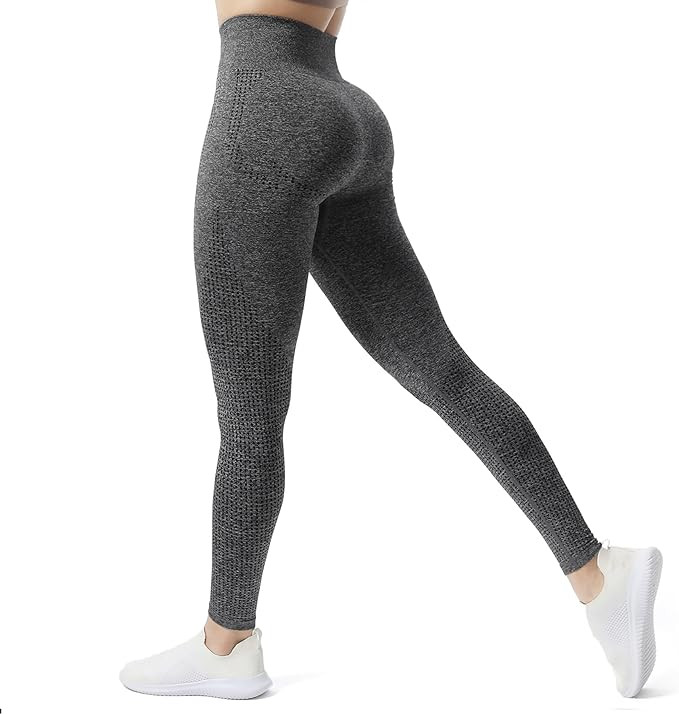 Aoxjox Women's High Waist Workout Gym Vital Seamless Leggings Yoga Pants | Amazon (US)