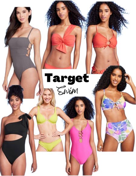Target swimsuits 
Bikini
One piece 
Vacation outfits 
Beach outfits 

#LTKtravel #LTKunder50 #LTKswim