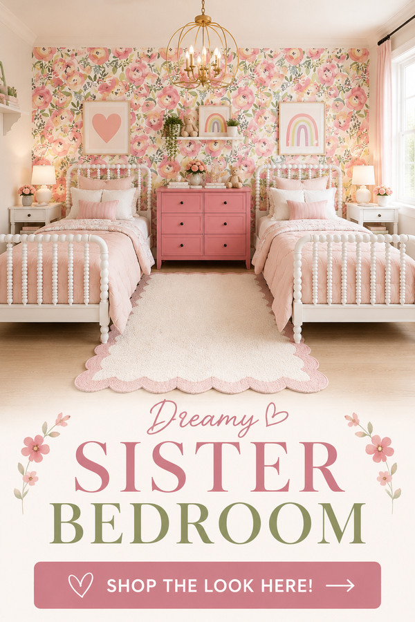 Design a dreamy shared bedroom your girls will love