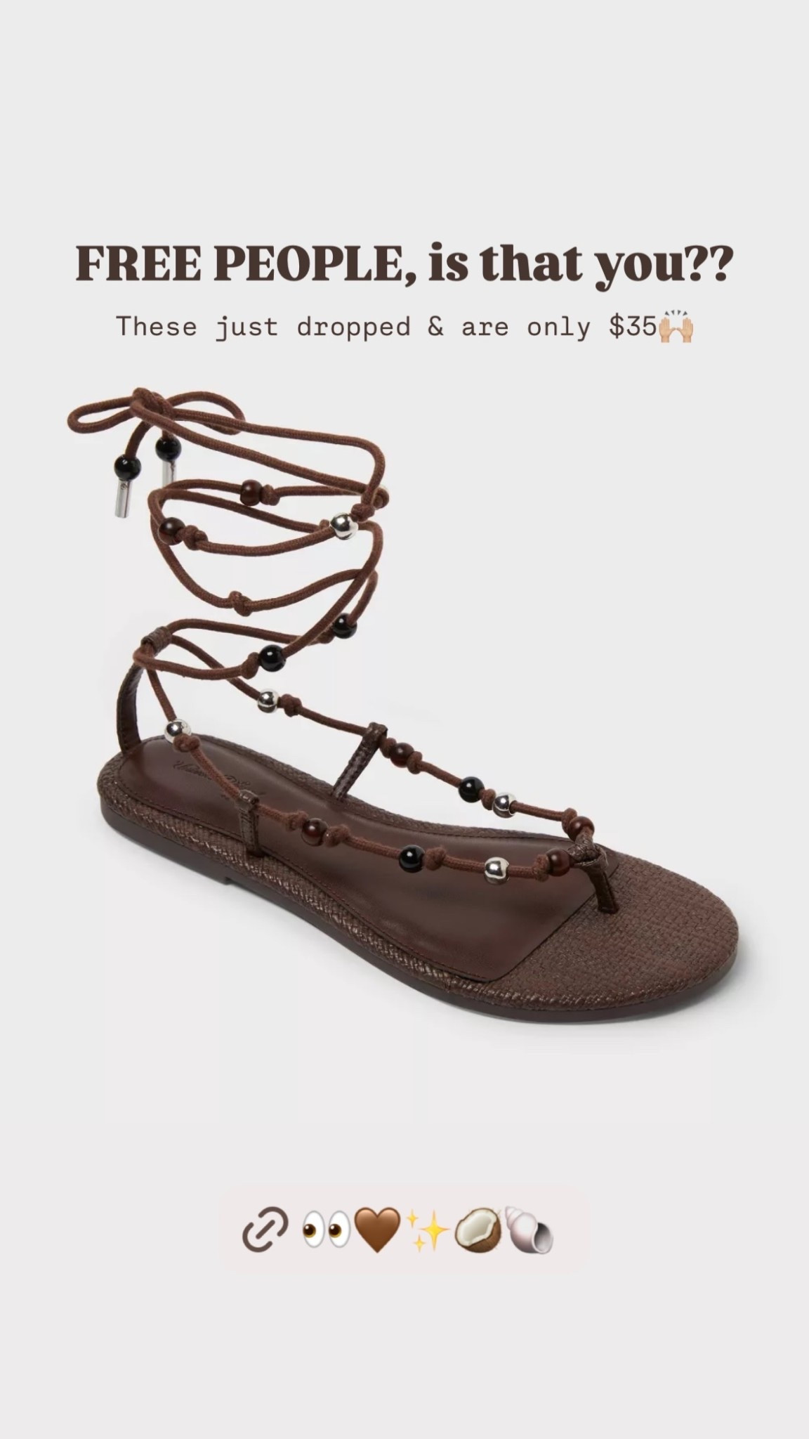FREE PEOPLE, is that you?? These boho sandals are sooo stunning. These just dropped & are only $35🙌🏼

#LTKootd #LTKdayinmylife #LTKmomlife