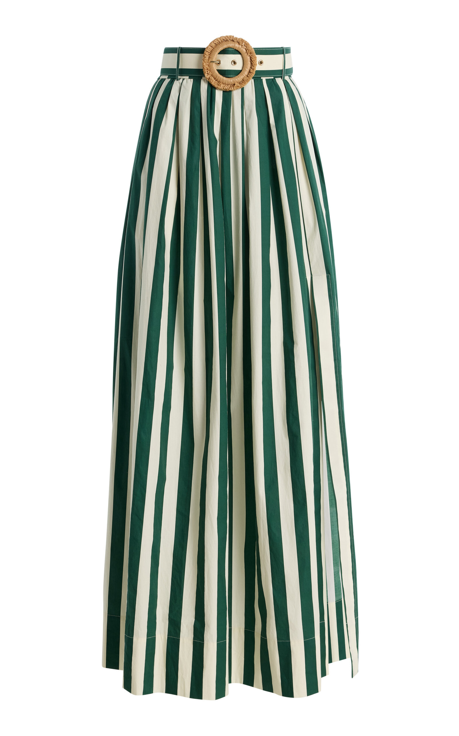 Greenfield Striped Cotton Maxi Skirt | Moda Operandi (Global)