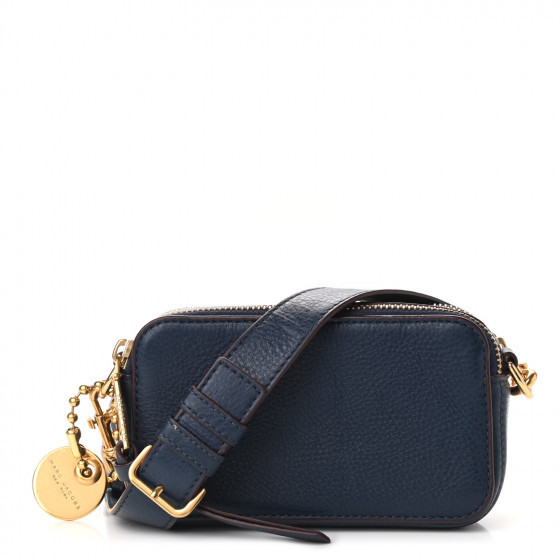 MARC JACOBS Calfskin Recruit Camera Bag Navy | Fashionphile
