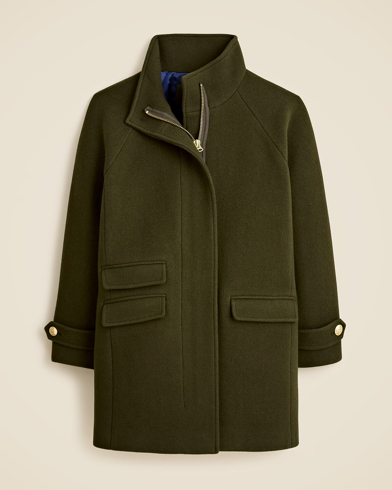 Toscana coat in Italian stadium-cloth wool blend | J. Crew US