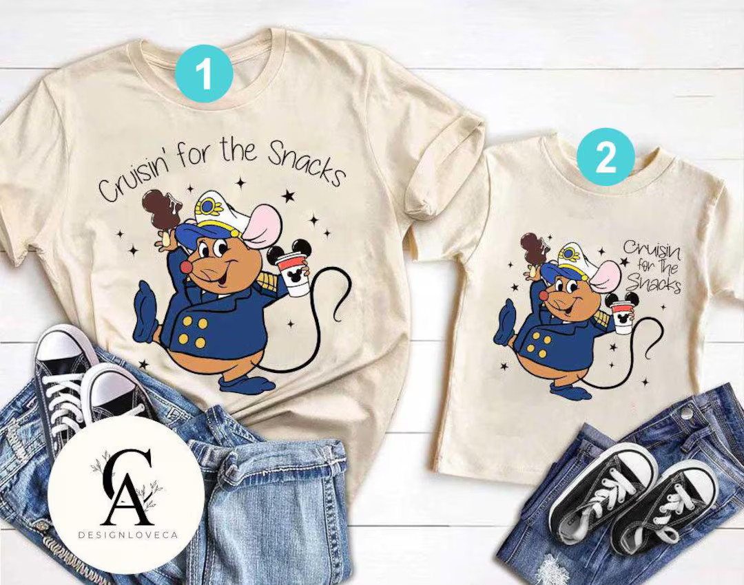 Gus Gus Snacks Disney Cruise Shirt, Disney Princess Cinderella Mouse Gus Cruise Trip, Disney Fami... | Etsy (US)