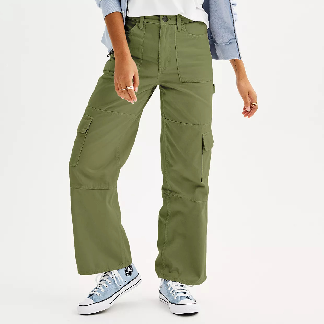 Juniors' SO® High-Rise Wide Leg Cargo Pants | Kohl's