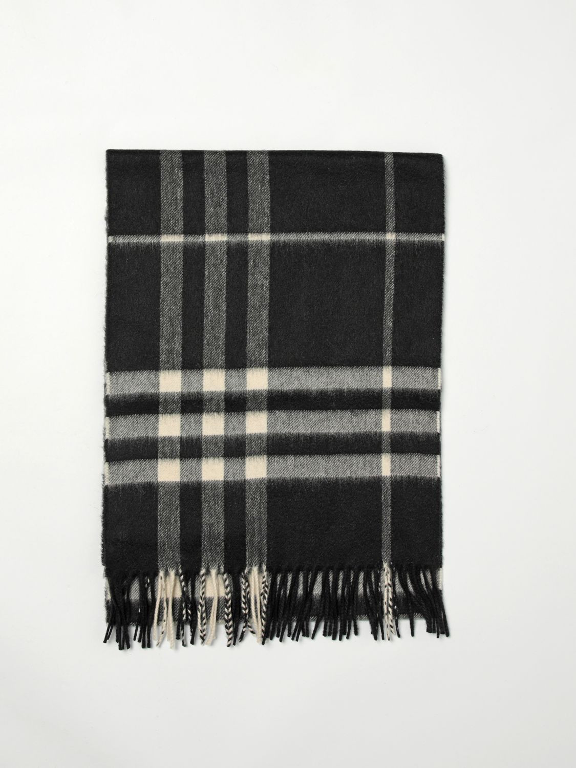 Scarf BURBERRY Men color Black | Giglio.com - Global Italian fashion boutique