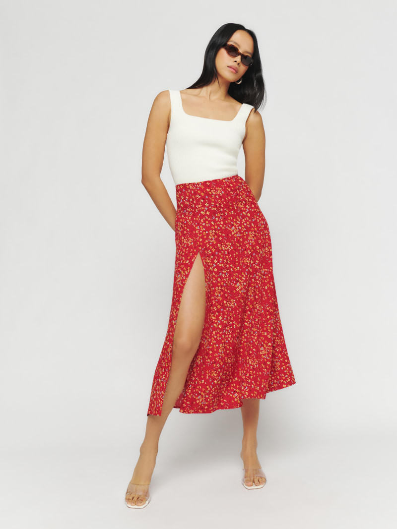 Petites Zoe Skirt | Reformation (Global)