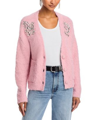 V Neck Embellished Cardigan - Exclusive | Bloomingdale's (US)