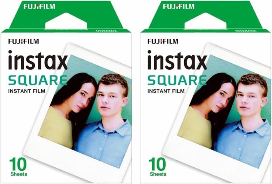 Fujifilm instax Square Instant Film US Twin Pack (20 Exposures, Classic White) (2 Items) | Amazon (US)