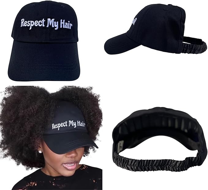 CurlCap Natural Hair Backless Cap - Satin Lined Baseball Hat for Women | Amazon (US)