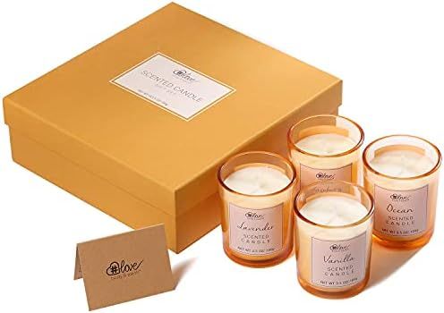 Amazon.com: Candles Gifts for Women - Scented Candle Set, Soy Wax Candles for Stress Relief and H... | Amazon (US)