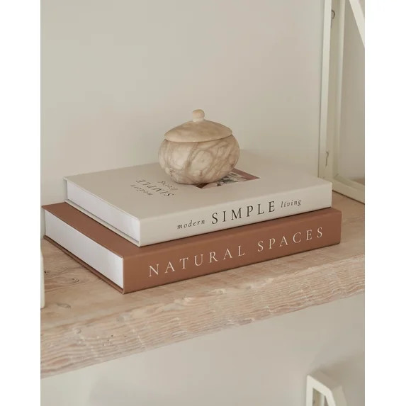 Beautiful Decorative Books - Set of 2 Boxes Enhance Your Coffee Table, Bookshelf or Mantel Shelf ... | Walmart (US)