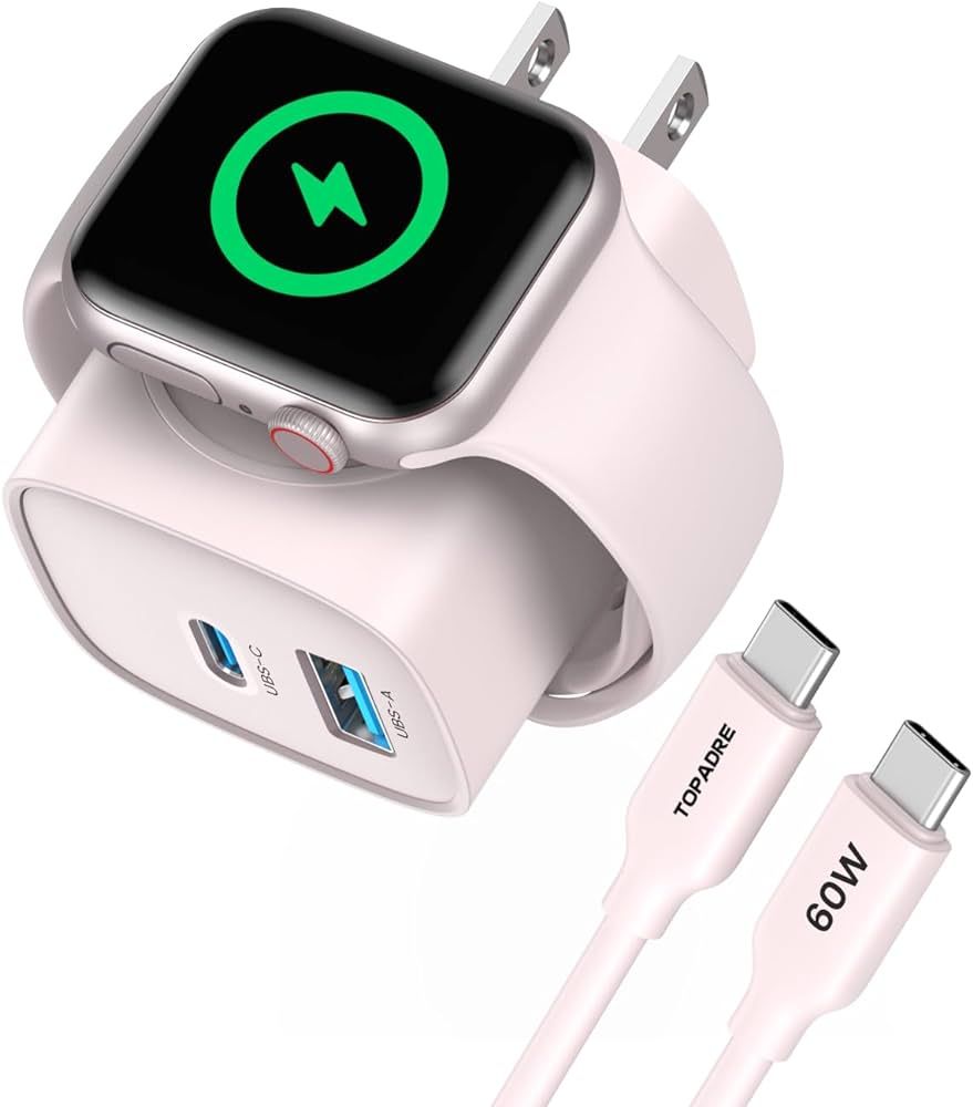 TOPADRE for Apple Watch Charger with 20W Fast Charging Block, 3 in 1 PD USB C Wall Charger Block ... | Amazon (US)