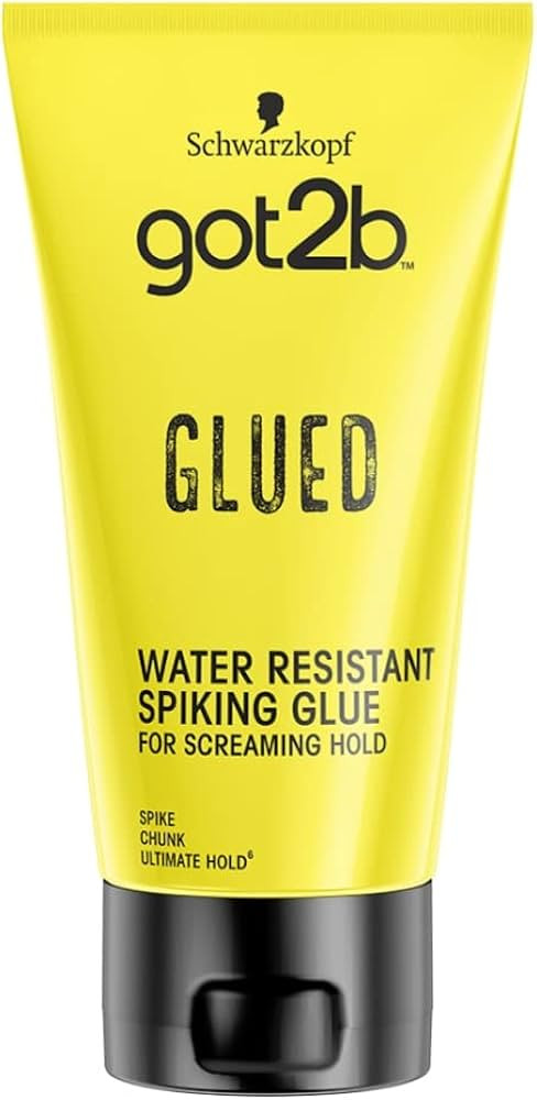 Got2B Schwarzkopf Glued Spiking Glue Hair Gel, Water Resistant, Strong Hold for Up to 72 Hours, 1... | Amazon (US)