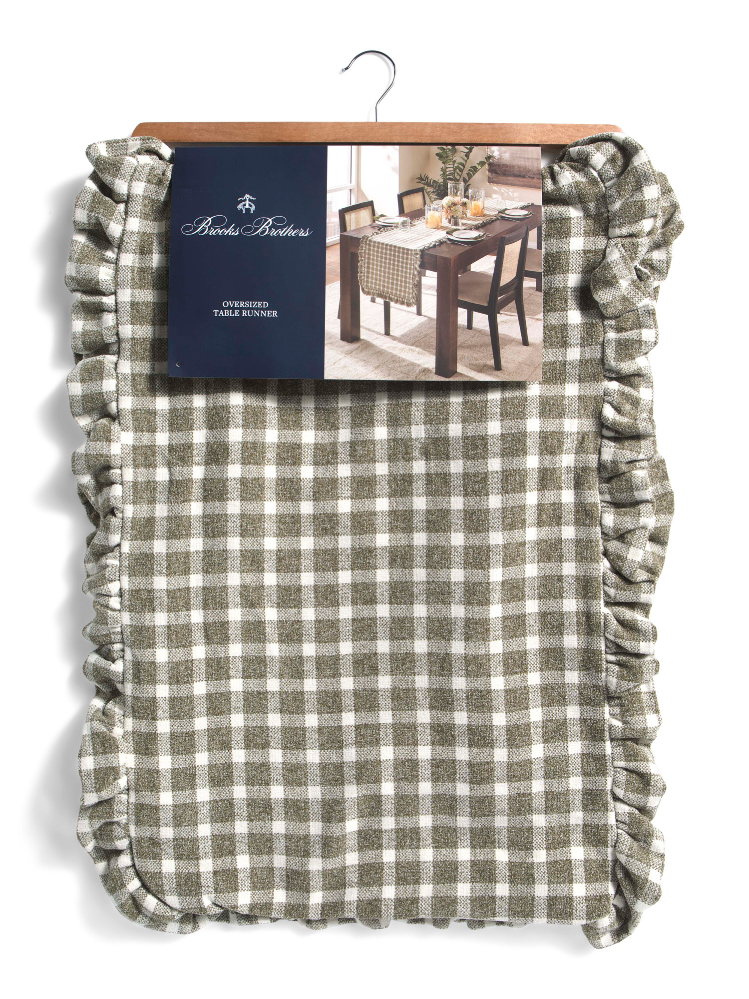 Gingham Ruffle Table Runner | TJ Maxx