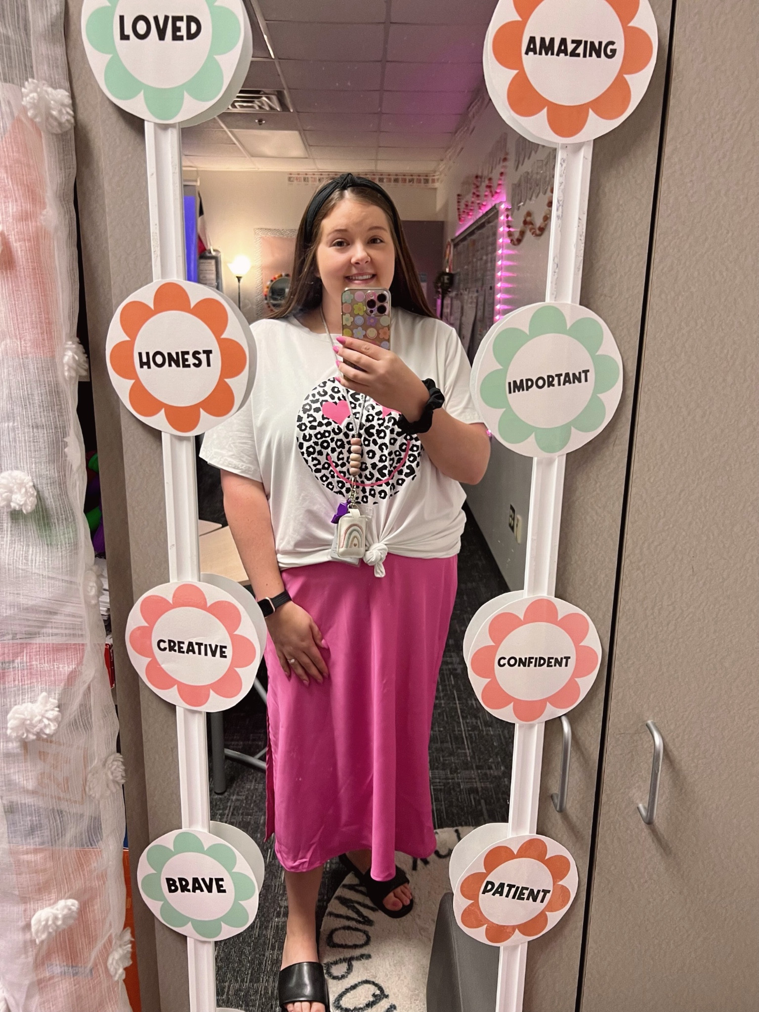 In my pink teacher era 💖🎀💅