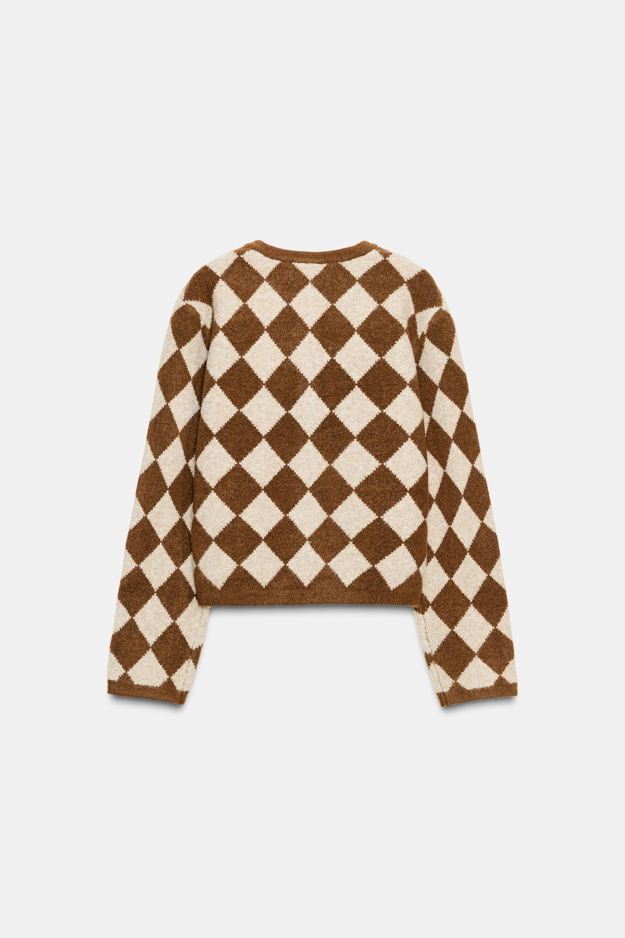 JACQUARD ARGYLE CARDIGAN | Zara US