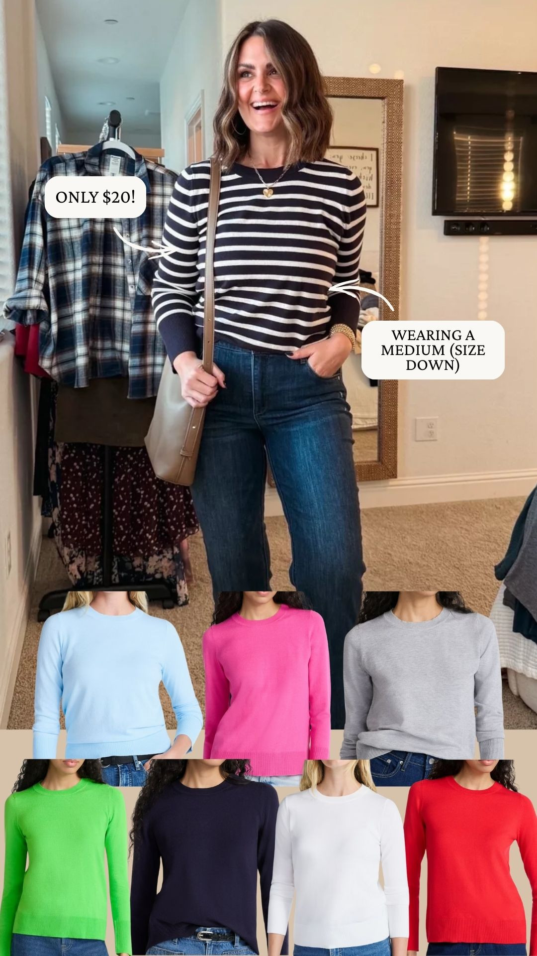 This $20 long sleeve top from Walmart comes in 9 different colors! I sized down and I am wearing a medium!

sale alert, watchnow, casual outfit, gifts for her, finds under 25, holiday fashion, winter fashion, courtney hamilton 

 #LTKHoliday #LTKSeasonal #LTKFindsUnder50