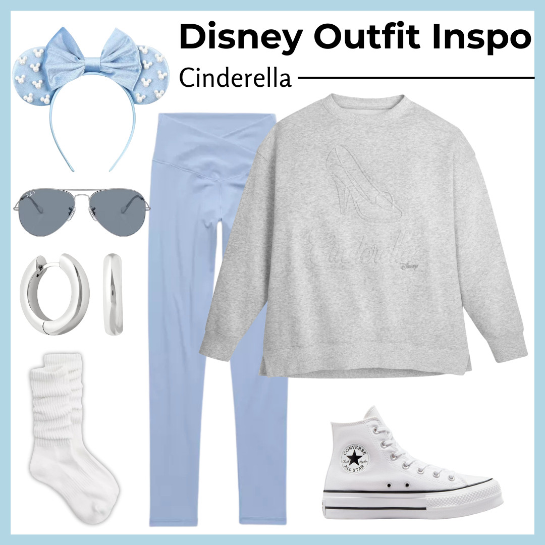 Celebrating Cinderella’s 75th anniversary with these cute, magical looks! 💙👠 Perfect for a day at the parks or adding a little fairytale charm to your everyday wardrobe. 💫 #DisneyStyle #Cinderella75 #DisneyMomFashion #LTKFinds 

 #LTKTravel #LTKFamily