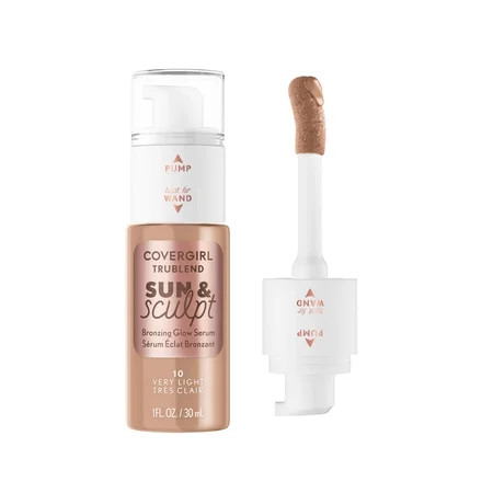COVERGIRL TruBlend Sun & Sculpt Bronzing Glow Serum - 10 Very Light, 1. FL. OZ. / 30 mL | Walmart (US)
