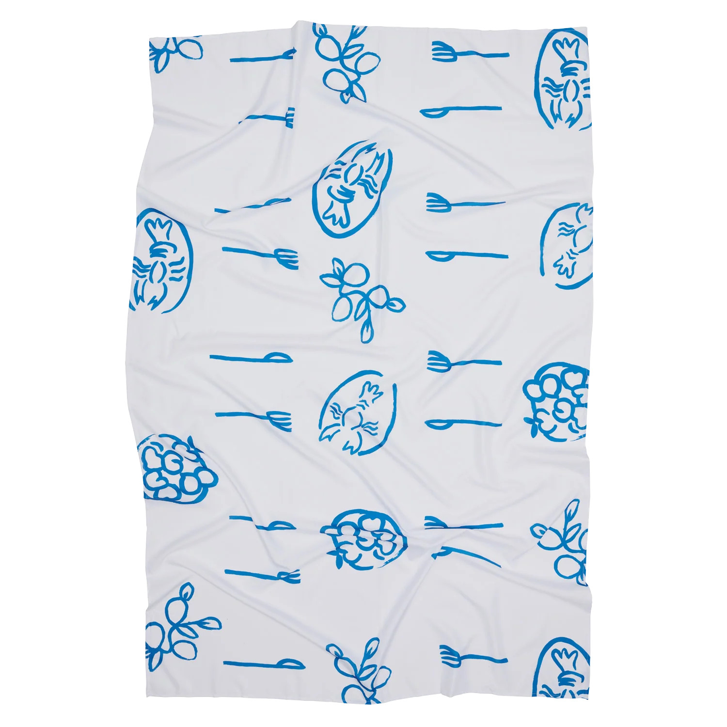 Lemon and Seafood Tablecloth | In The Roundhouse