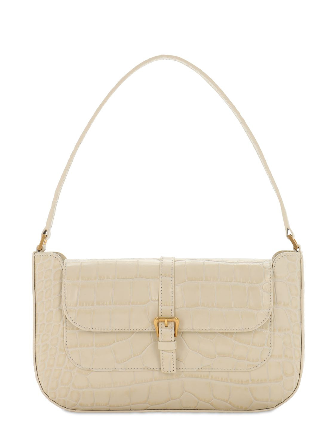 MIRANDA CROC EMBOSSED LEATHER BAG | Luisaviaroma