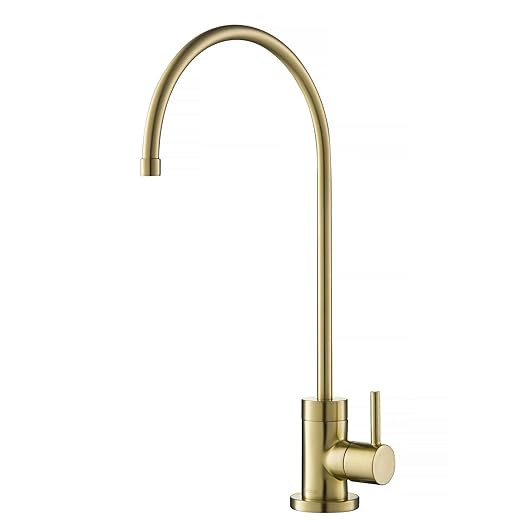 KRAUS Purita 100% Lead-Free Kitchen Water Filter Faucet in Spot Free Antique Champagne Bronze, FF... | Amazon (US)
