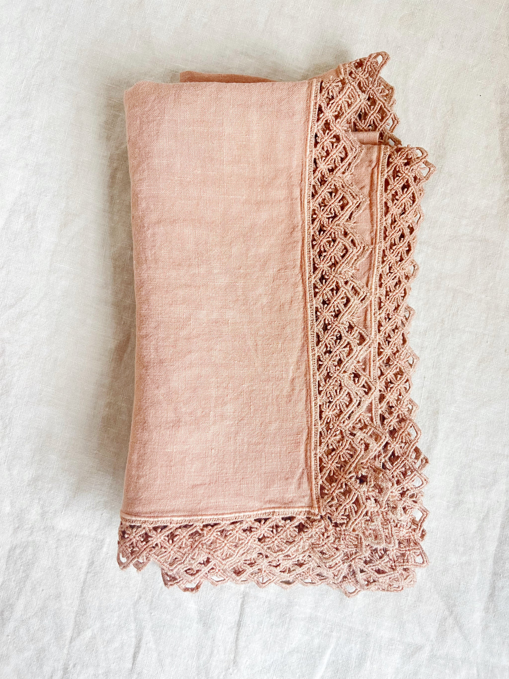 Milano Macrame Napkins - Rose S/4 | the ARK elements