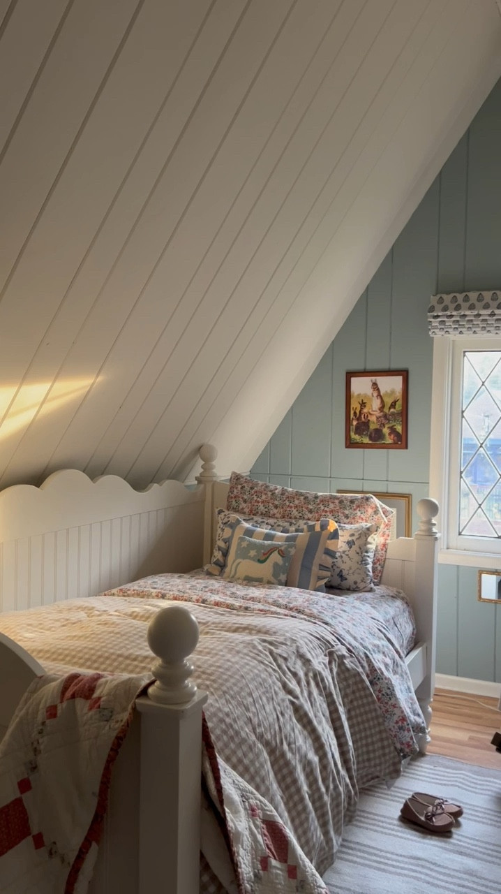 It’s not done, but it’s made Lucy very happy. I found the bed on Facebook and painted it, the rest we already had and I’m sure I will get some ideas to update. Also, she’s told me she no longer wants bunnies on the wall; just rainbows and unicorns. 🤪💕

#LTKHome #LTKFamily