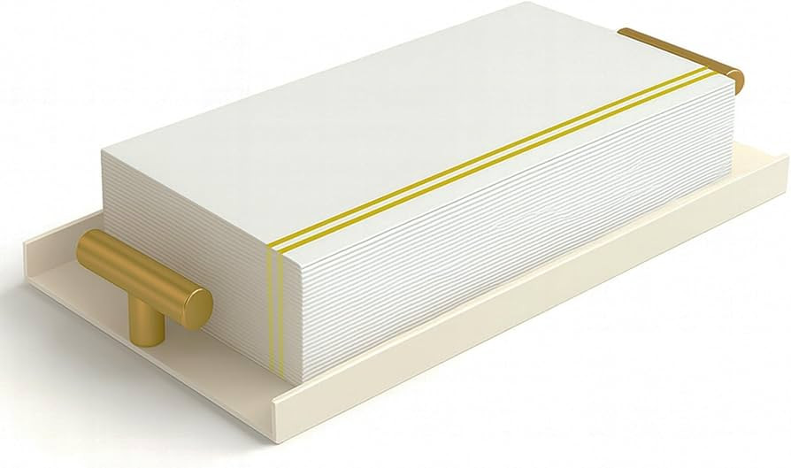 Guest Towel Holder Tray for Bathroom - Napkin Holder for Bathroom,Napkin Organizer for Disposable... | Amazon (US)