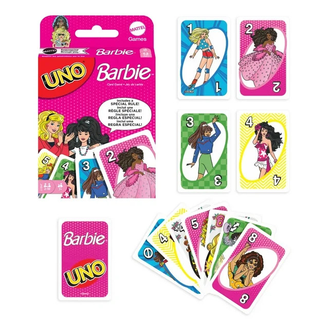 UNO Barbie Card Game for Kids & Family Night | Walmart (US)