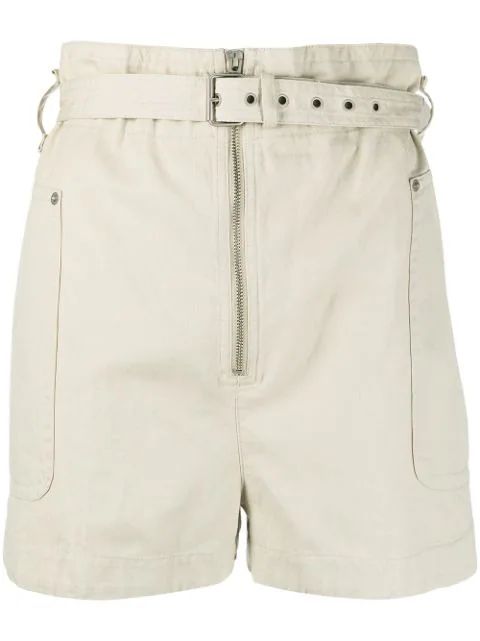 Parana high-waist belted shorts | Farfetch (US)
