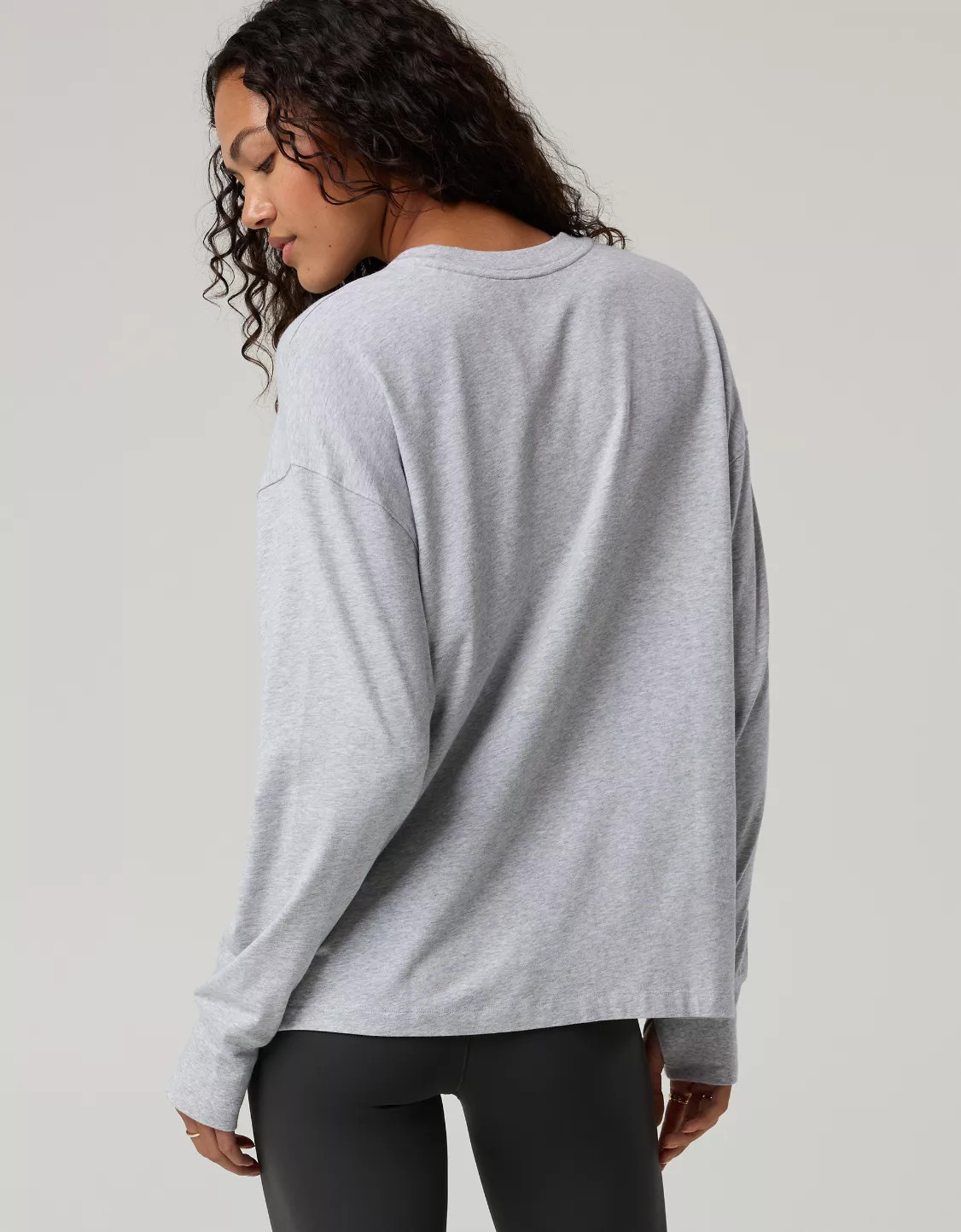 OFFLINE By Aerie Let's Stretch Long Sleeve Boyfriend T-Shirt | Aerie