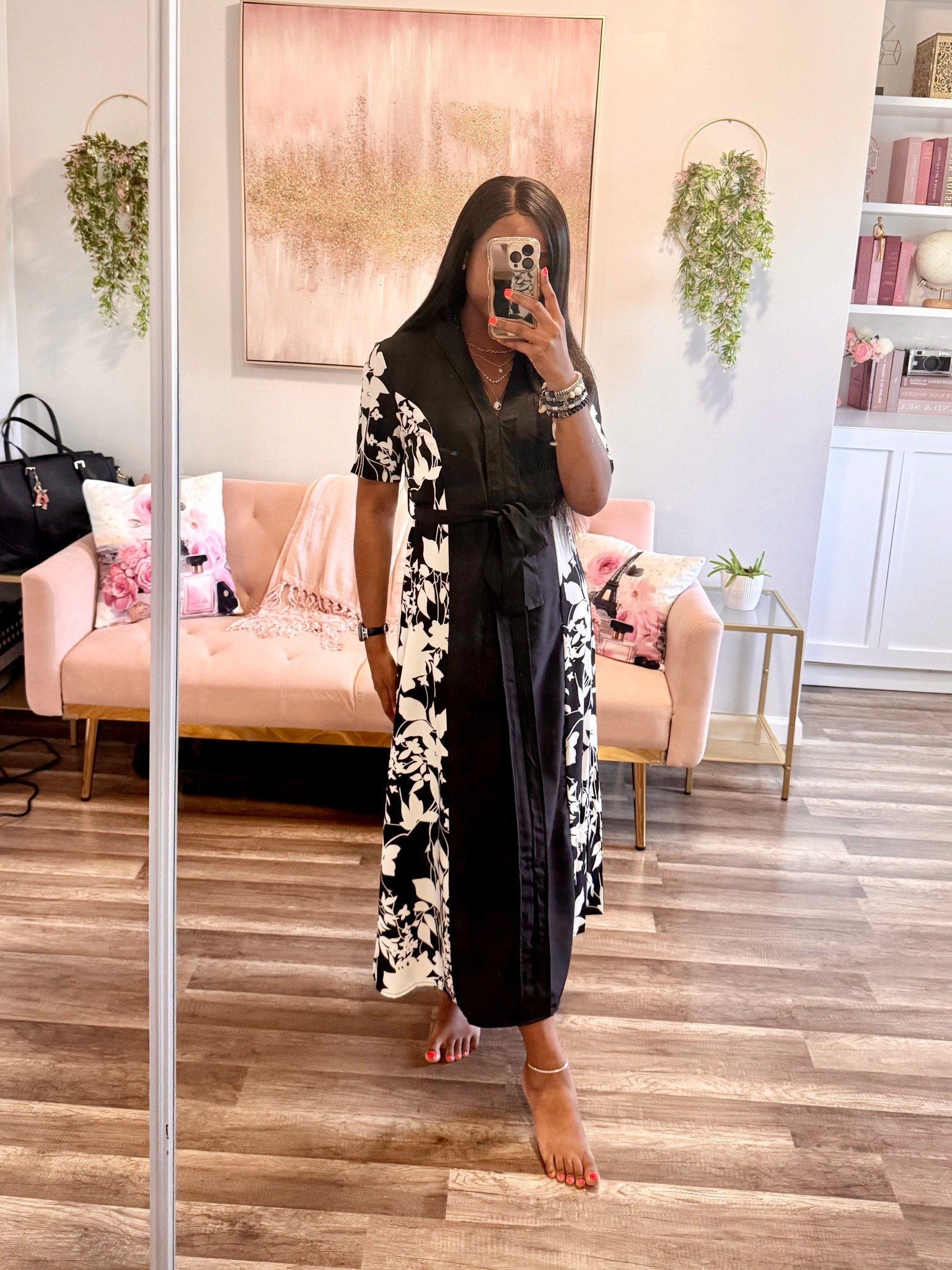 Step into spring/summer elegance with this dreamy floral number! This SHEIN tie-waist dress is perfect for work, brunch, date night or any event where you want to feel effortlessly feminine. The flattering silhouette and delicate print make it a must-have for your wardrobe.

Size = small 

Shop now on my LTK to steal this chic look!

Hashtags:
#LTKSpringStyle #LTKUnder50 #SHEINStyle #FloralDress #SpringOutfitInspo #OOTD #ElegantStyle #AffordableFashion #StyleOnABudget #LTKFinds #WomensFashion

#LTKFindsUnder50 #LTKStyleTip #LTKWorkwear