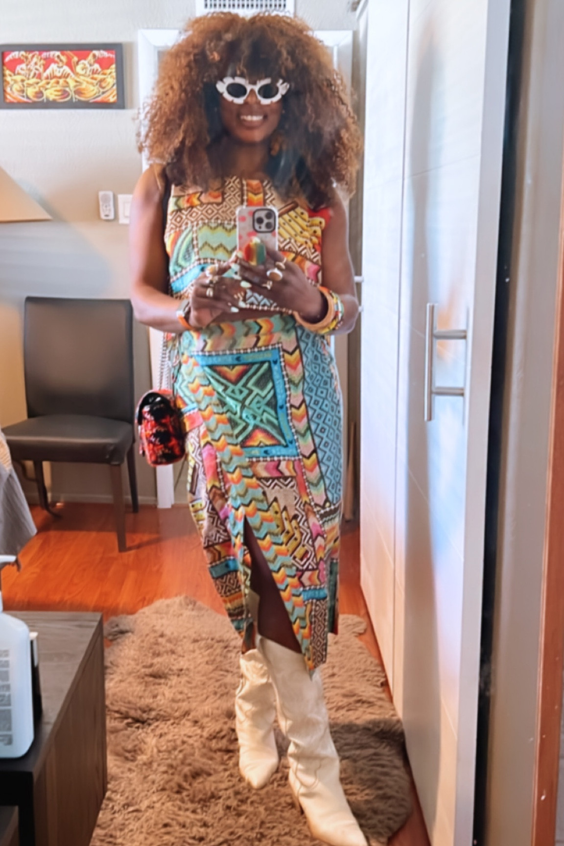 #LTKFestival doesn’t it just scream that so?  This printed 2 piece set is everything with its open back & midi wrap skirt with tassels! Nipple covers are the only way to wear this outfit just a heads up!