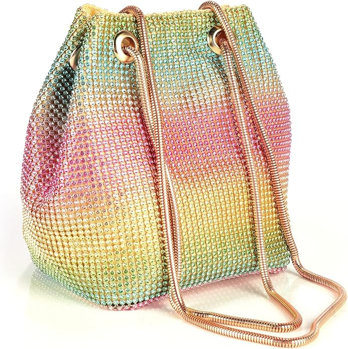 JIAN YA NA Fashion Women Bridesmaid Lady Girl Bride Evening Clutch Bag for Prom Cocktail Party We... | Amazon (US)