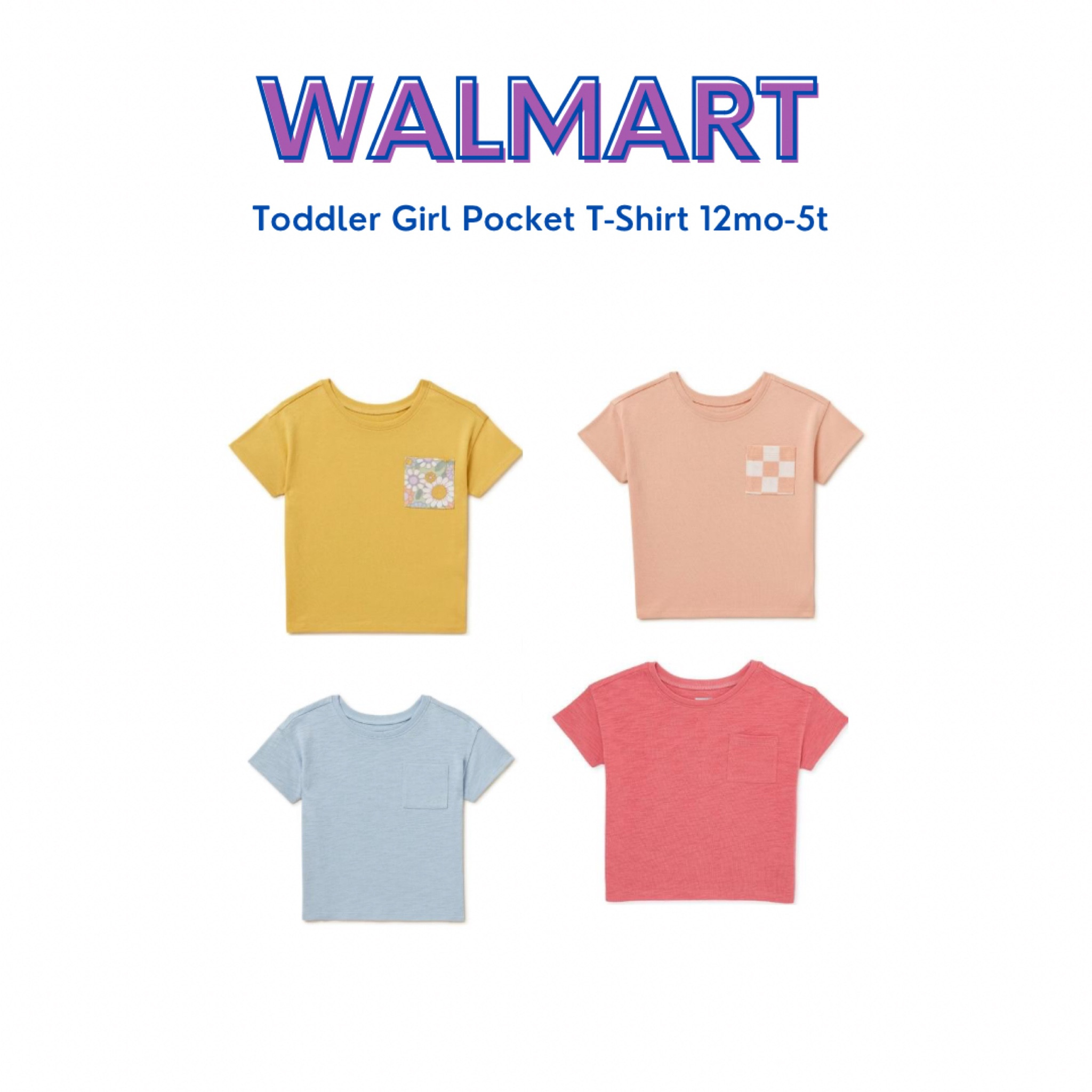 Toddler girl pocket T-shirt sizes 12mo-5T! Only $5.98!

#LTKkids #LTKSeasonal #LTKfamily
